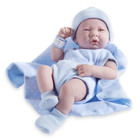 La Newborn Boutique Real Boy Baby Doll-Blue Outfit 9 Pcs Set