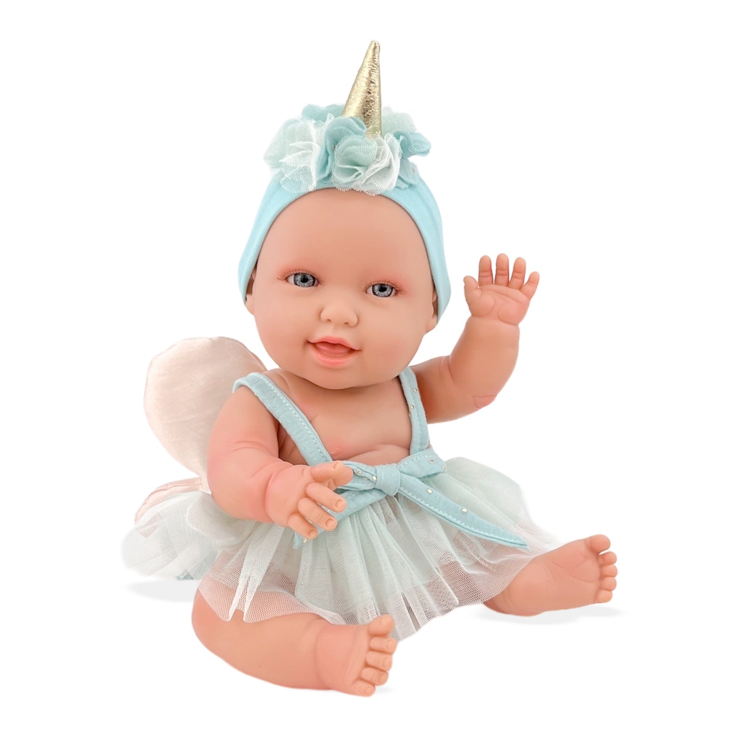 Andrea Baby Doll Unicorn Blue