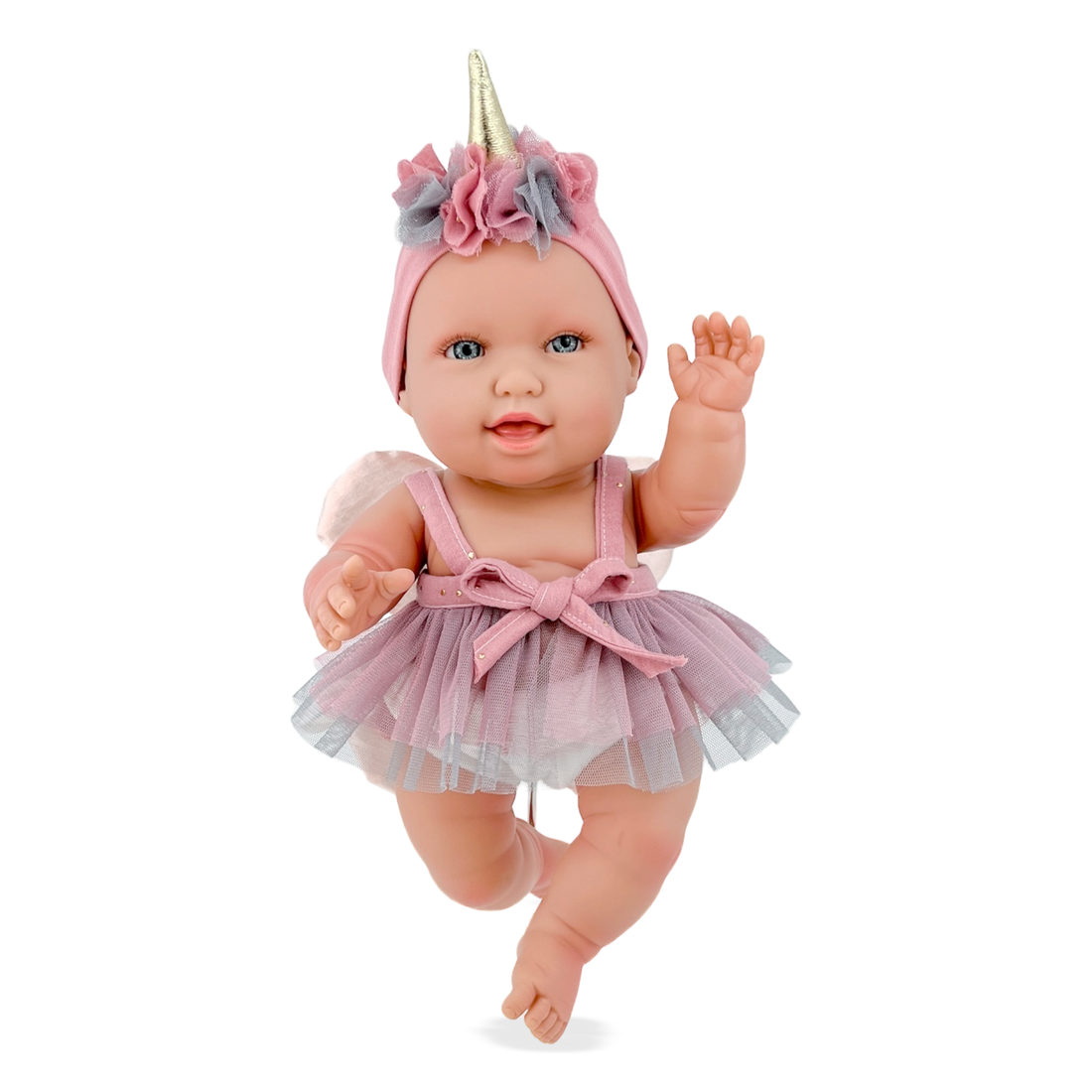 Andrea Baby Doll Unicorn Pink and Pearl