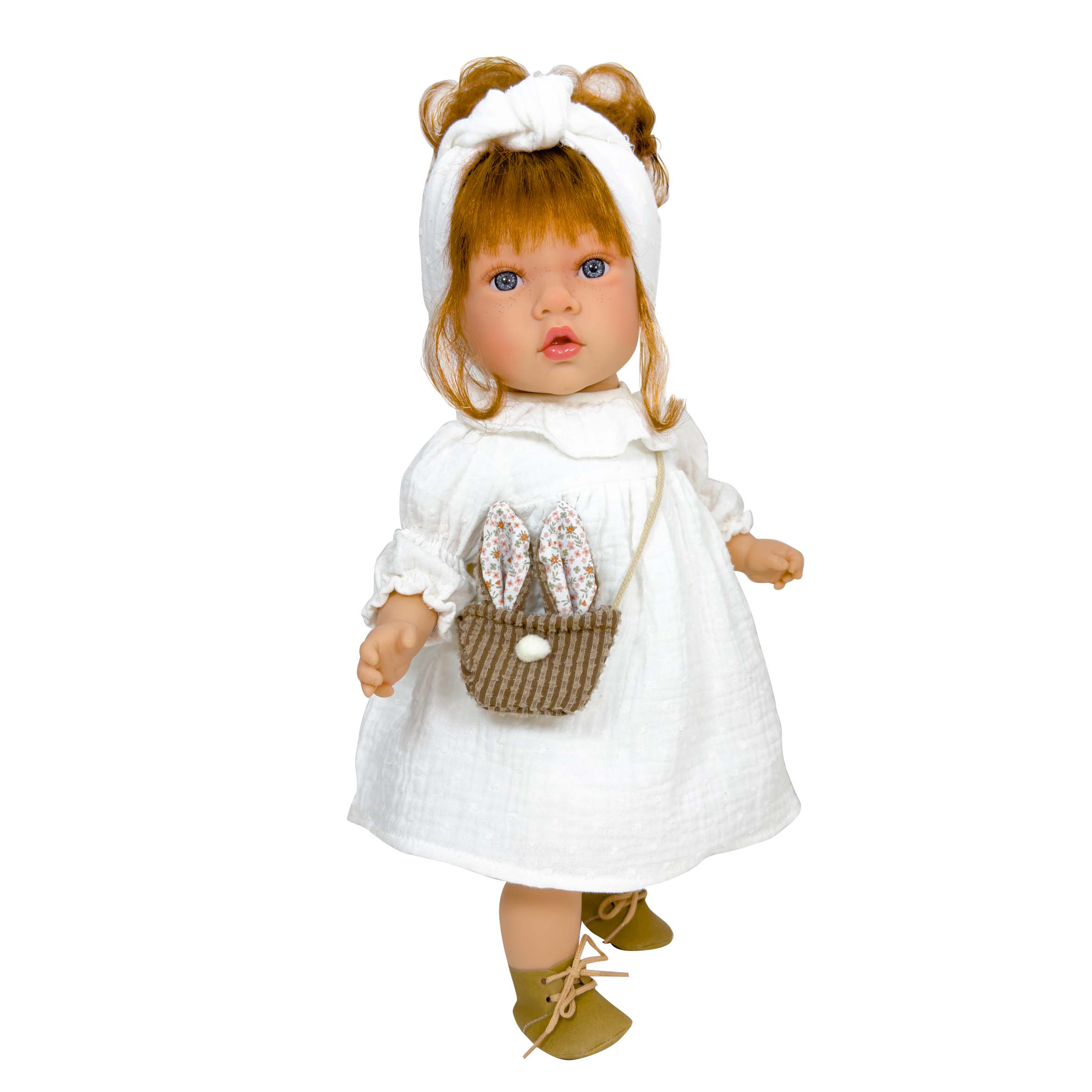 Handcrafted Susette Plumeti Ginger Doll by Nines D&