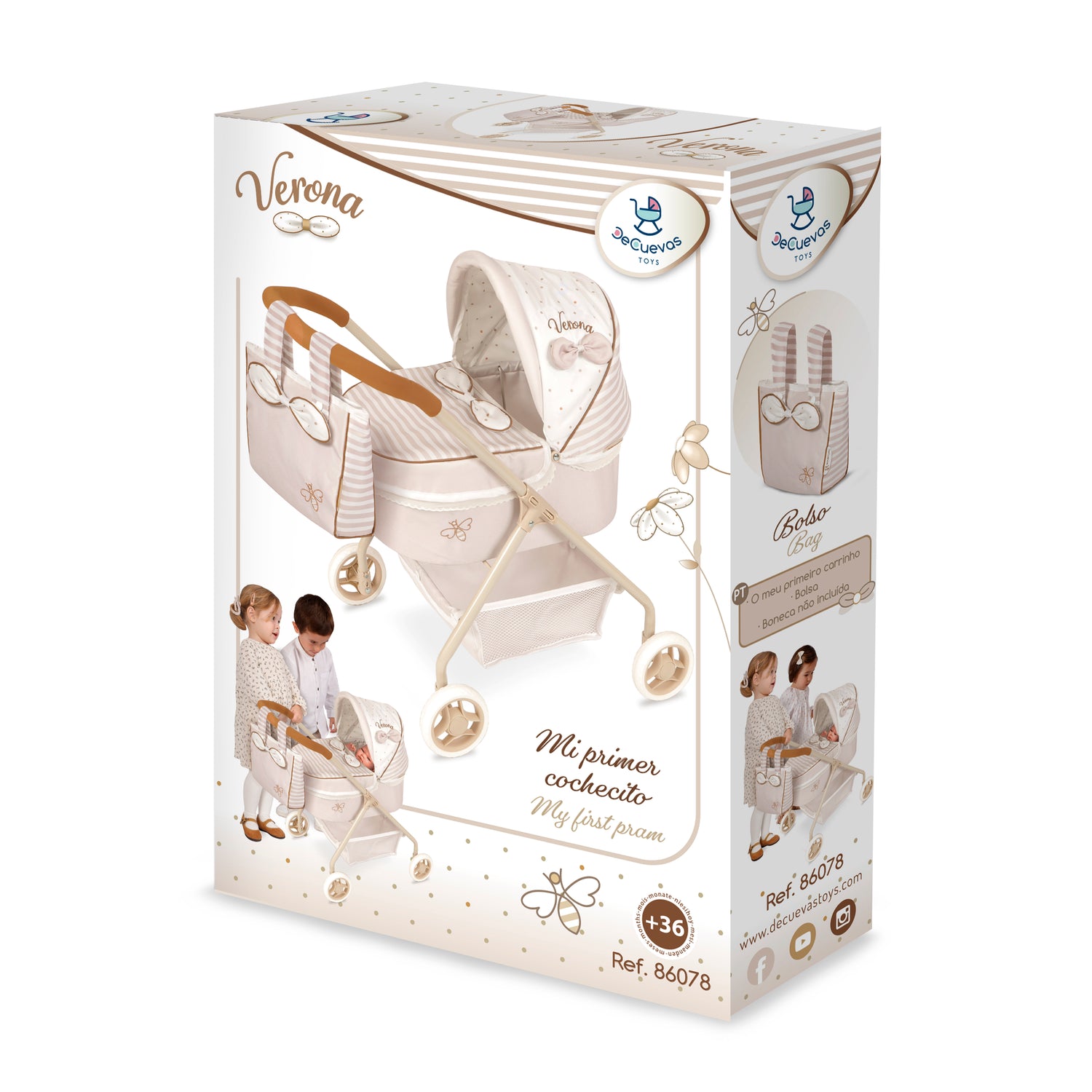 DeCuevas Toys Verona My First Doll Pram