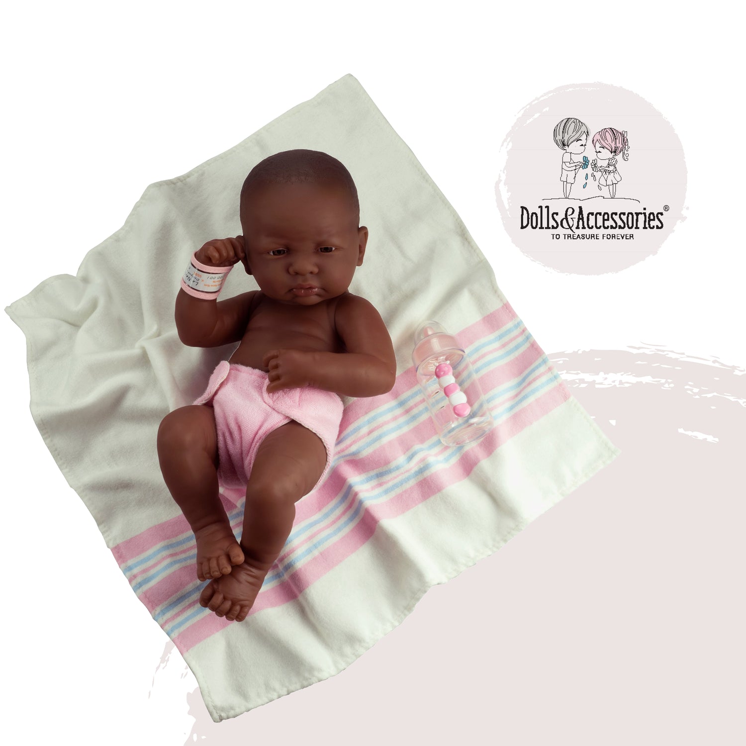 La Newborn Baby Doll African &quot;First Day&quot; Real Girl